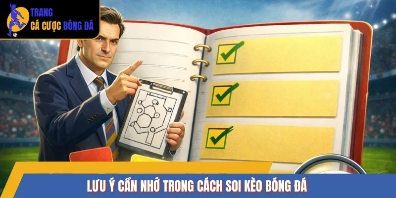 Lưu ý cần nhớ trong cách soi kèo bóng đá